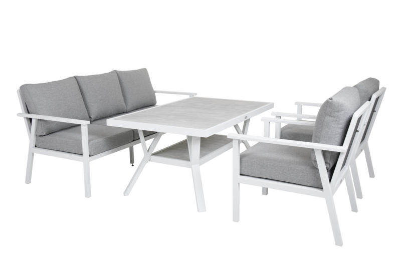 Samvaro 3-seater sofa White/Pearl grey