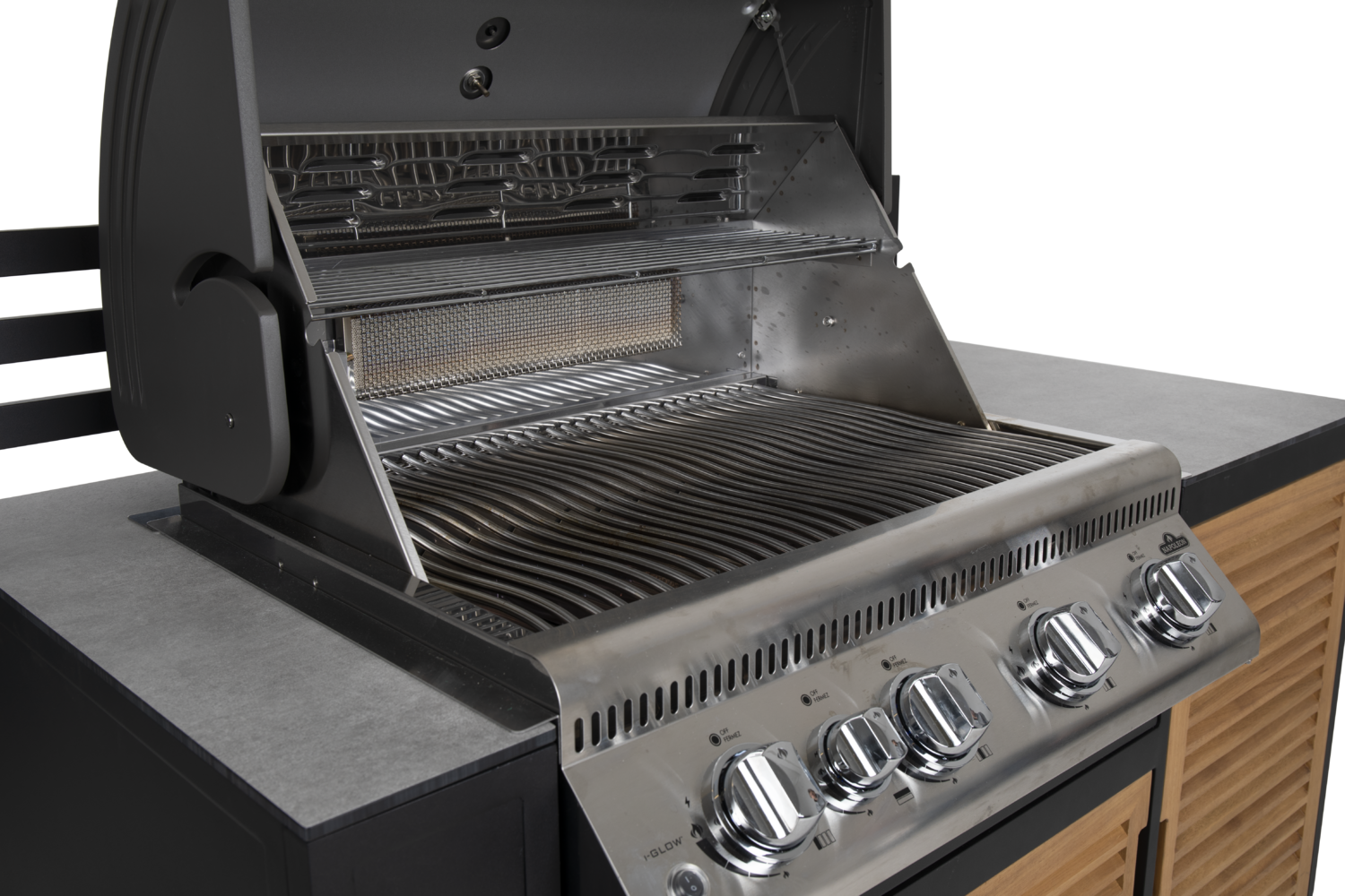 Fornax outdoor Kitchen Black/teak