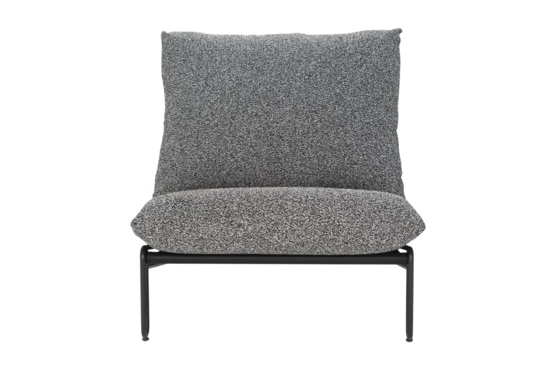 Blixt lounge chair Black/Teddy Ant