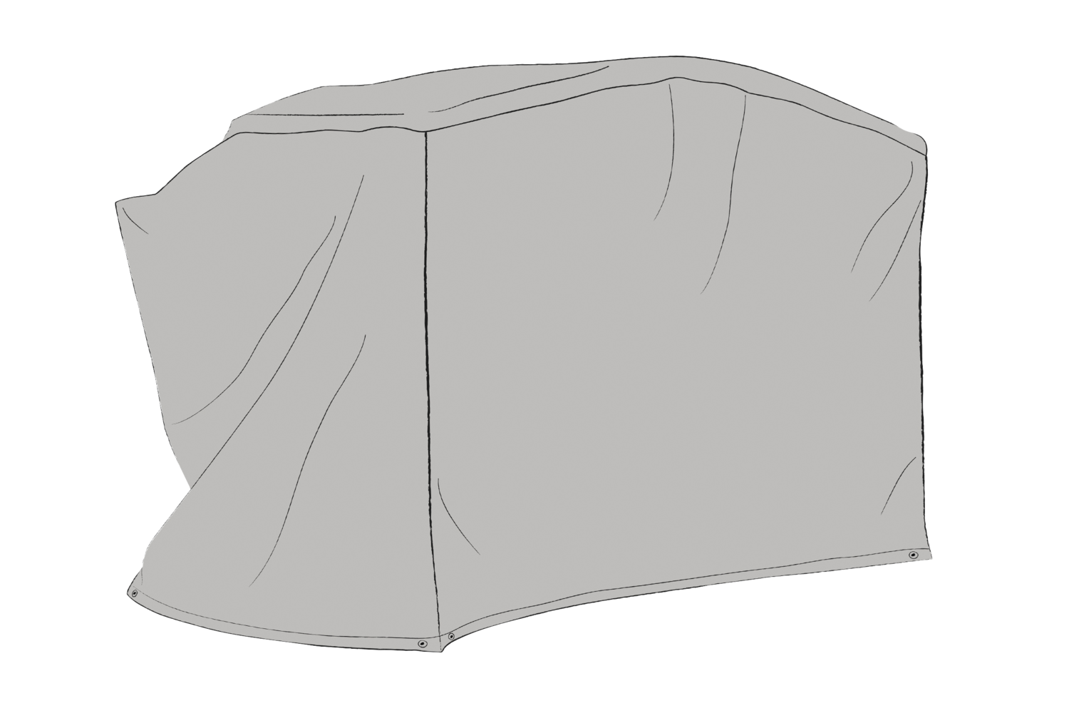 Furniture cover garden swing Grey - Waterrepellant