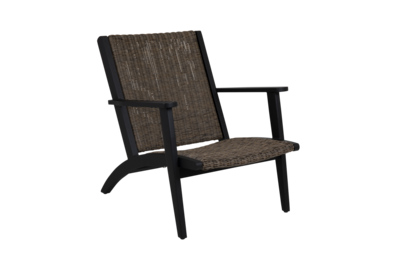 Kira lounge chair Black/rustic