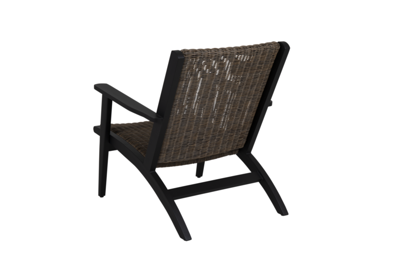 Kira lounge chair Black/rustic