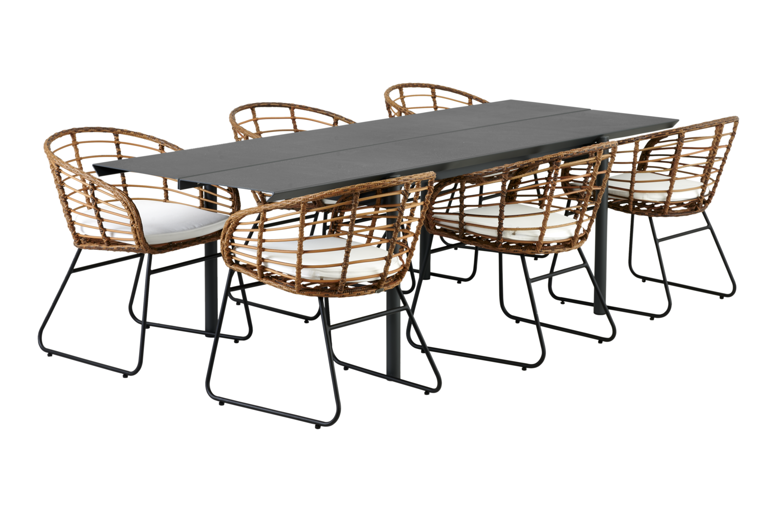 Covelo dining chair Natural colored/white